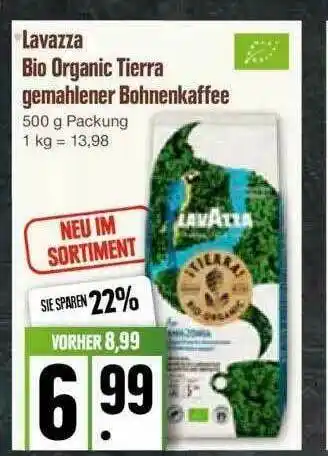 Edeka Lavazza Bio Organic Tierra Gemahlener Bohnenkaffee Angebot