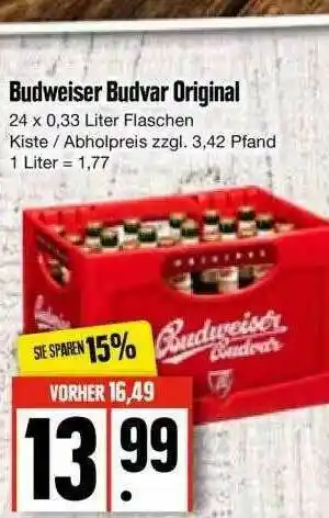 Edeka Budweiser Budvar Original Angebot