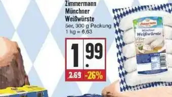 Edeka Zimmermann Münchner Weißwürste Angebot