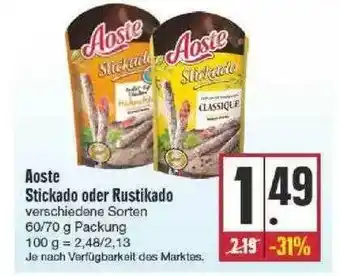 Edeka Aoste Stickado Oder Rustikado Angebot