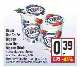 Edeka Bauer Der Große Joghurt Drink Angebot