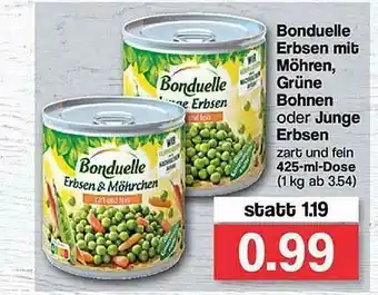 Famila Nord Ost Bonduelle Erbsen Mit Möhren, Grüne Bohnen Oder Junge Erbsen Angebot