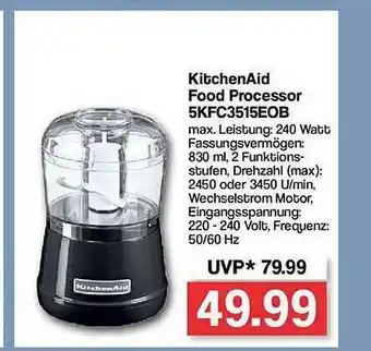 Famila Nord Ost Kitchenaid Food Processor 5kfc3515eob Angebot