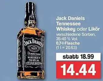 Famila Nord Ost Jack Daniels Tennessee Whiskey Oder Likör Angebot