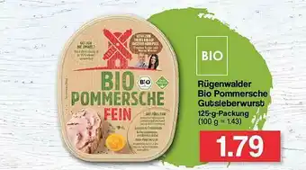 Famila Nord Ost Rügenwalder Bio Pommersche Gutsleberwurst Angebot