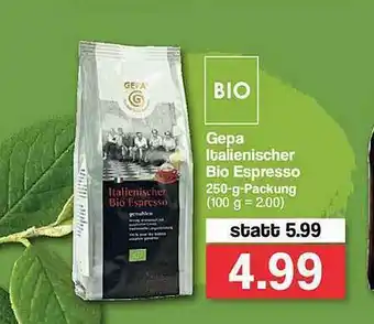 Famila Nord West Gepa Italien Italienischer Bio Espresso Angebot