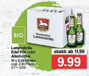 Famila Nord West Lammsbräu Edel Pils Oder Alkoholfrei Angebot