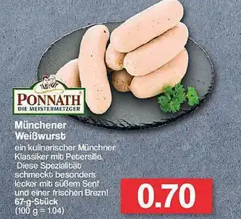 Famila Nord West Ponnath Münchener Weißwurst Angebot