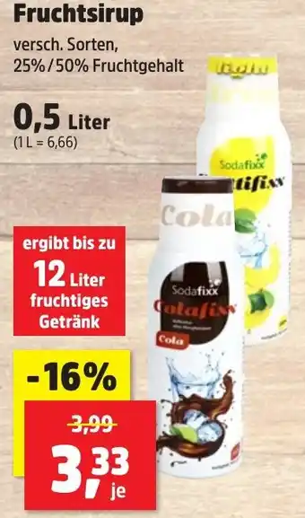 Thomas Philipps Sodafixx Fruchtsirup 0,5 Liter Angebot