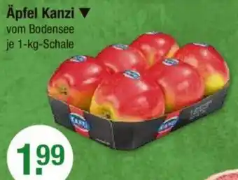 V Markt Äpfel Kanzi 1 kg Schale Angebot