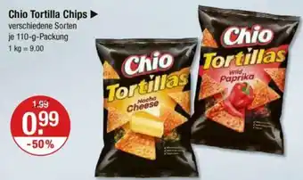 V Markt Chio Tortilla Chips 110 g Packung Angebot