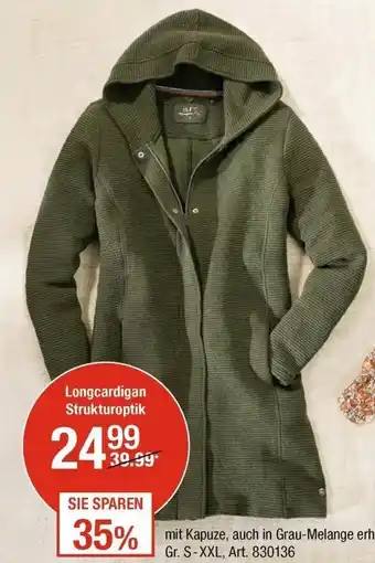 AWG Mode Longcardigan Strukturoptik Angebot