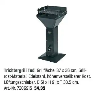 OBI Trichtergrill Ted Angebot