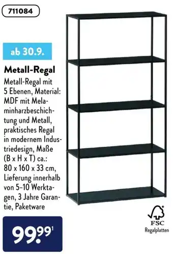 Aldi Nord Metall Regal Angebot