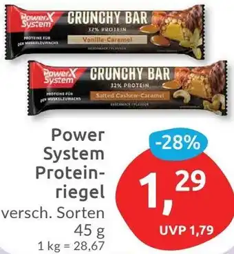 Budni Power System Proteinriegel 45 g Angebot