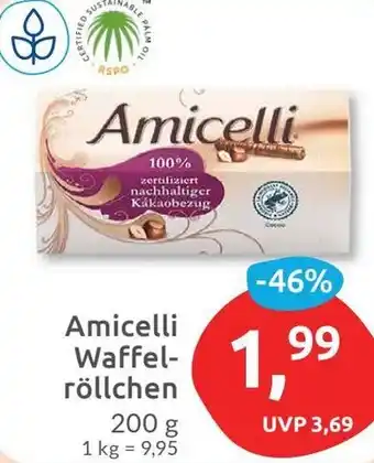 Budni Amicelli Waffelröllchen 200 g Angebot