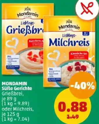 PENNY MONDAMIN Süße Gerichte 89/125 g Angebot