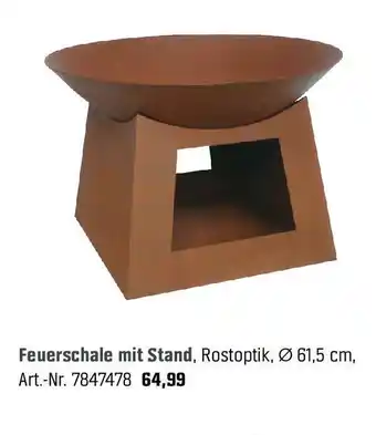 OBI Feuerschale mit Stand Angebot