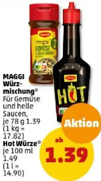 PENNY MAGGI Würzmischung 78 g oder Hot Würze 100 ml Angebot