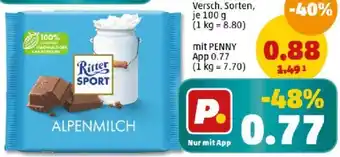 PENNY RITTER SPORT Bunte Vielfalt 100 g Angebot