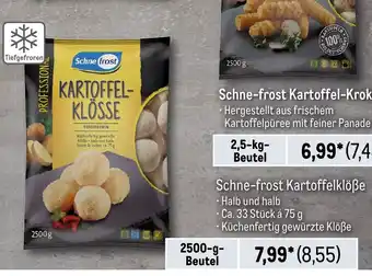 METRO Schne-frost Kartoffelklöße 2500 g Angebot