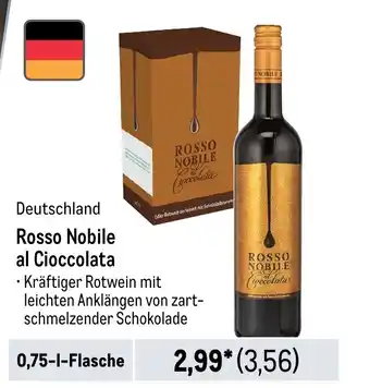 METRO Rosso Nobile al Cioccolata 0,75-1-Flasche Angebot