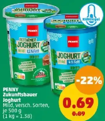 PENNY PENNY Zukunftsbauer Joghurt 500 g Angebot