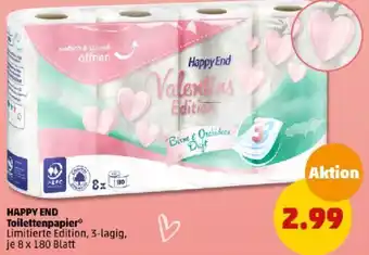 PENNY HAPPY END Toilettenpapier 8 x 180 Blatt Angebot