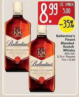 WEZ Ballantine's Finest Blended Scotch Whisky 0,7L Angebot