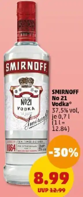 PENNY SMIRNOFF No 21 Vodka 0,7 L Angebot