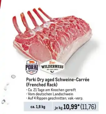 METRO Porki Dry aged Schweine-Carrée (Frenched Rack) je kg Angebot