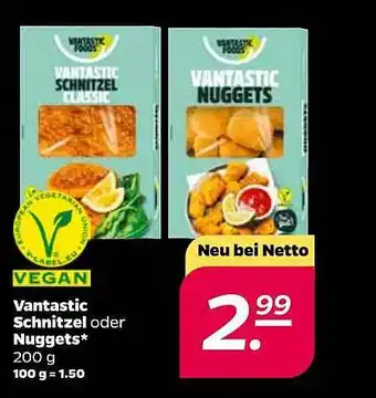 NETTO Vantastic Schnitzel oder Nuggets Angebot