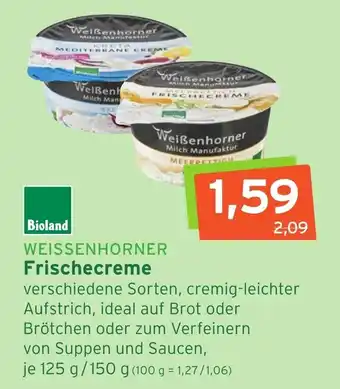 Naturgut Bioland Weissenhorner Frischecreme 125/150g Angebot