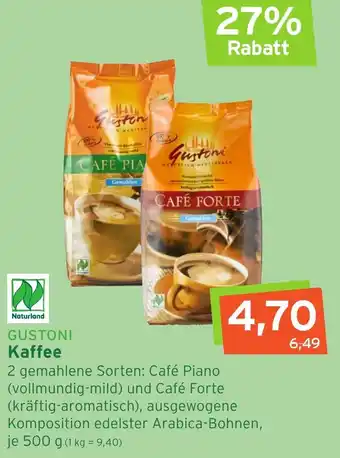 Naturgut Gustoni Kaffee 500g Angebot