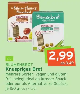 Naturgut Blumenbrot Knuspriges Brot 150g Angebot