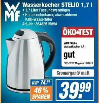 Expert Technomarkt WMF Wasserkocher Stelio 1,7L Angebot