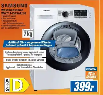 Expert Technomarkt Samsung Waschmaschine WW71T4543AE/EG Angebot