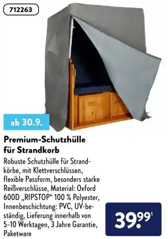 Aldi Nord Premium Schutzhülle für Strandkorb Angebot