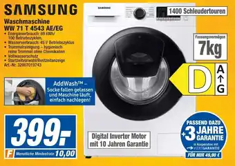 expert Techno Land Samsung Waschmaschine WW71T4543 AE/EG Angebot