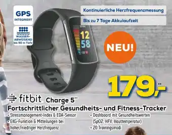 Euronics Fitbit Charge 5 Fortschrittlicher  Gesundheits und Fitness Tracker Angebot