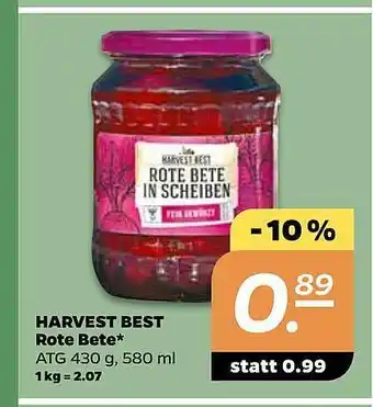 NETTO Harvest Best Rote Bete Angebot