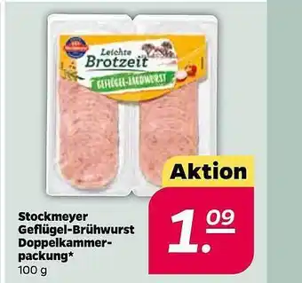 NETTO Stockmeyer Geflügel Brühwurst Doppelkammer packung Angebot