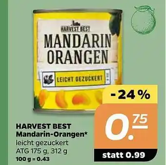 NETTO Harvest Best Mandarin Orangen 100 g 0.43 Angebot