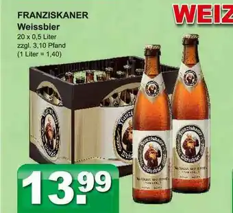 Getränkeparadies Gefromm Franziskaner Weissbier Angebot