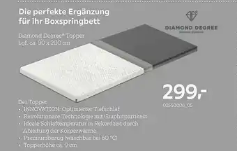 XXXLutz Diamond Degree Topper Angebot