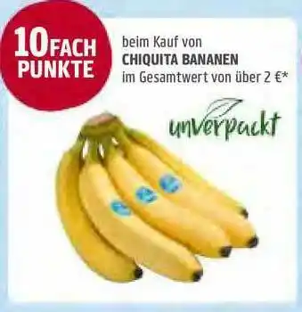 REWE Kaufpark Unverpackt Chiquita Bananen Angebot