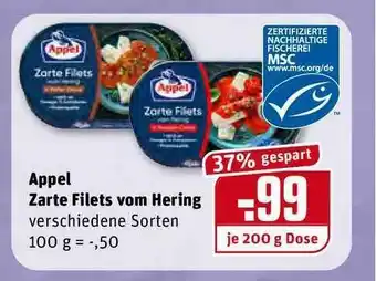 REWE Kaufpark Appel Zarte Filetd Vom Hering Angebot