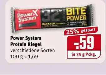 REWE Kaufpark Power System Protein Riegel Angebot