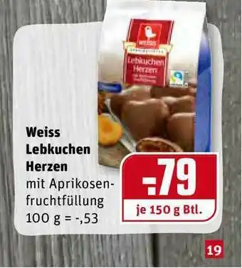 REWE Kaufpark Weiss Lebkuchen Herzen Angebot