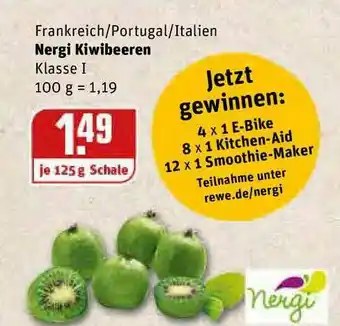 REWE Kaufpark Frankreich Portugal Italien Nergi Kiwibeeren Angebot